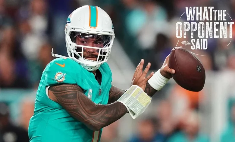 Tua Tagovailoa Says Visiting Ravens Fans Caused Critical False Start