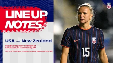 USWNT vs. New Zealand: Starting XI & Lineup Notes