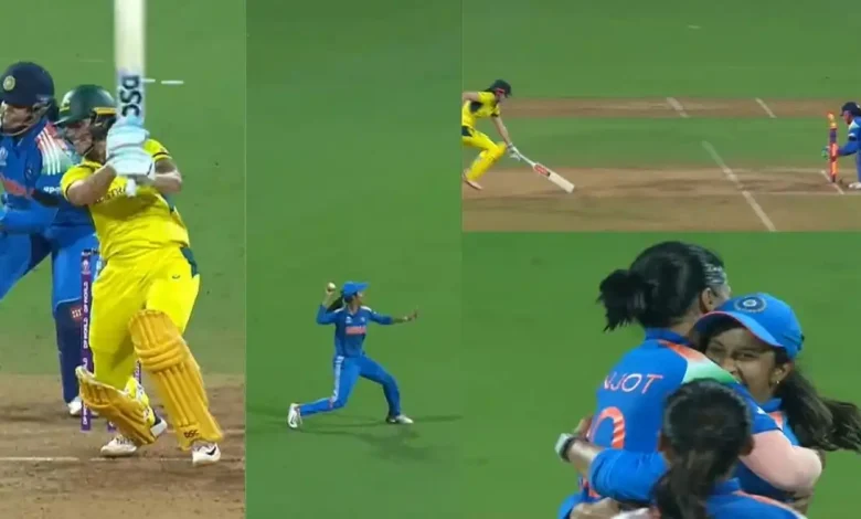 WATCH: Jemimah Rodrigues runs out Tahlia McGrath with a stunning throw in Women’s World Cup semi-final