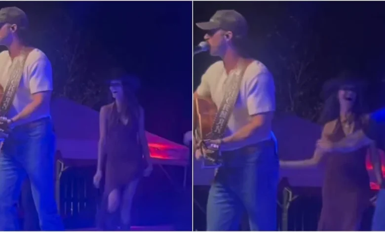 WATCH: Riley Green Fan - Sister of Singer Annie Bosko - Crashes Stage, Escorted Off by Security