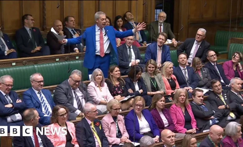 Watch: Lib Dems MPs heckle Nigel Farage as he presents ECHR bill