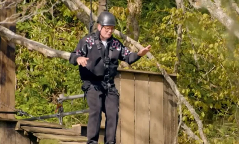 Watch the moment Celebrity Traitors' feud is exposed as Alan Carr repeatedly snaps at faithful telling her to 'shut up'