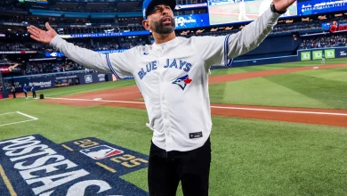 Who is throwing out ceremonial first pitch for next Toronto Blue Jays World Series game?