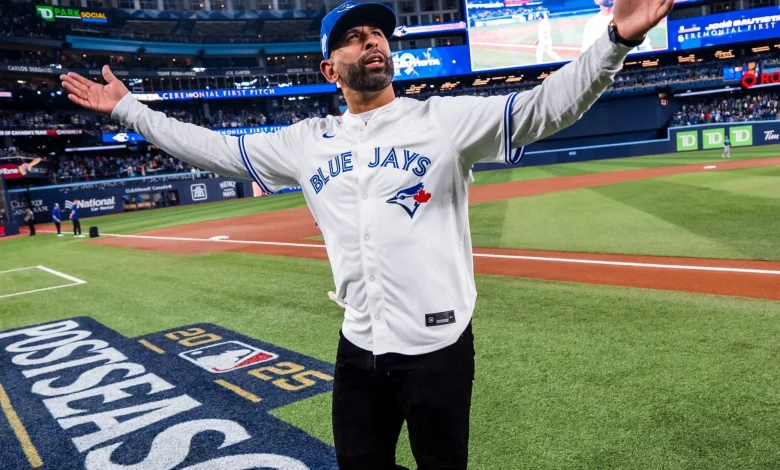 Who is throwing out ceremonial first pitch for next Toronto Blue Jays World Series game?