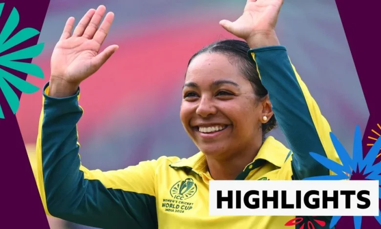 Women's Cricket World Cup: Australia vs South Africa highlights