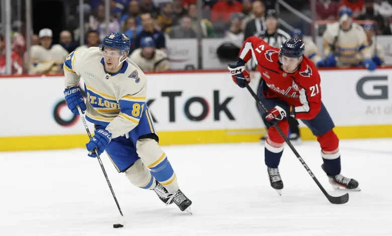 (11-5-25) Blues-Capitals gameday Lineup
