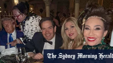 Pauline Hanson, Gina Rinehart sighted at Trump’s Halloween party