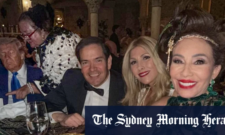 Pauline Hanson, Gina Rinehart sighted at Trump’s Halloween party
