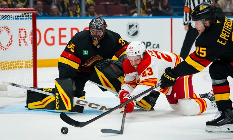 Flames Set To Push Canucks in High-Scoring Shootout