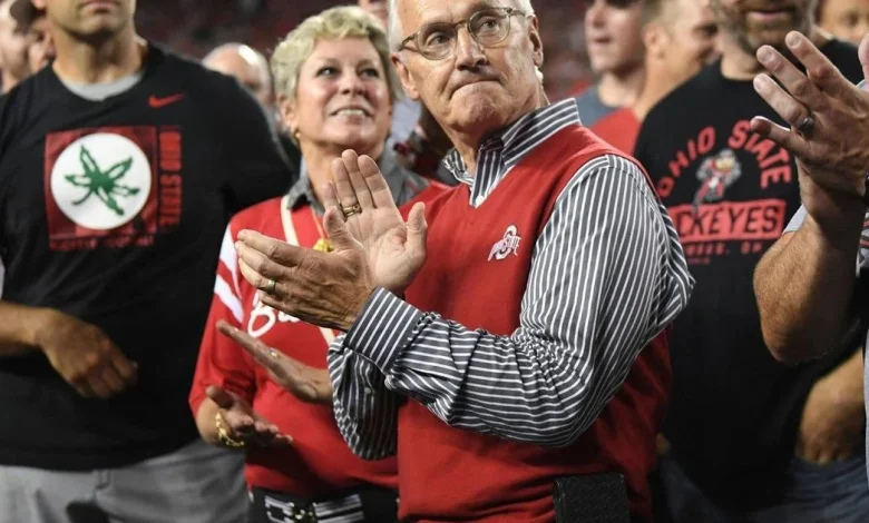 Ohio Lt. Gov. Jim Tressel puts his iconic red sweater-vest on the line ahead of Michigan showdown