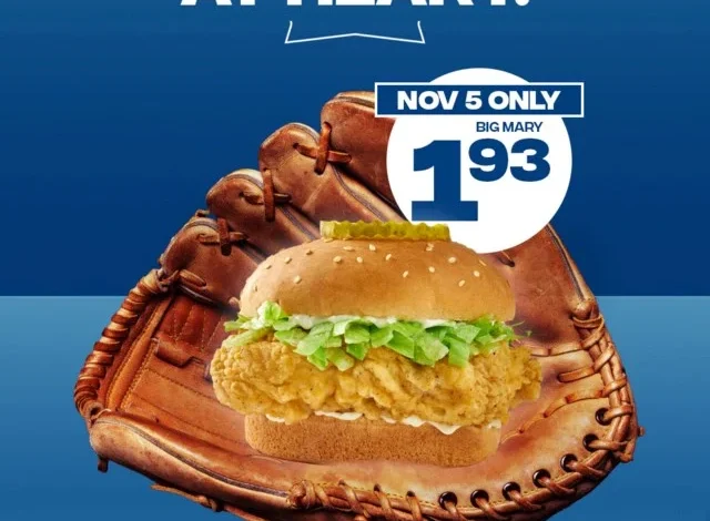 $1.93 Big Mary for one day only @ Mary Brown's