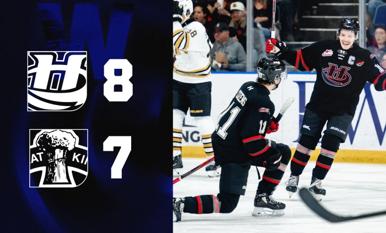 2025-11-07: Hurricanes (8) vs. Wheat Kings (7)