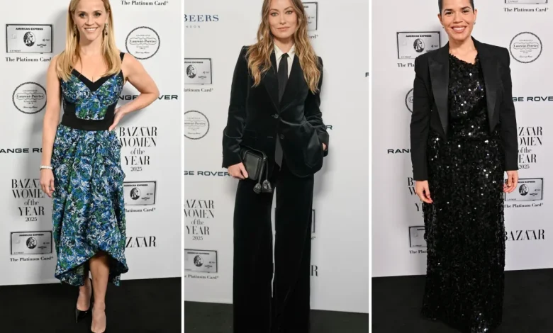 2025 Harper's Bazaar Women of the Year Awards red carpet: Reese Witherspoon, Olivia Wilde, America Ferrera and more