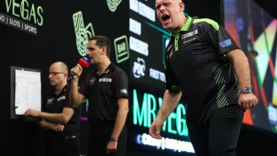2025 Mr Vegas Grand Slam of Darts - Day Four latest