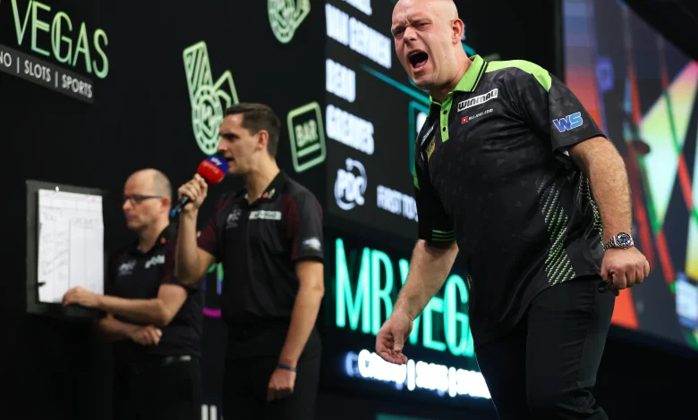 2025 Mr Vegas Grand Slam of Darts - Day Four latest