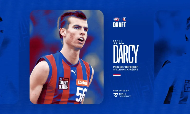 2025 Telstra AFL Draft: Pick 60 - Will Darcy