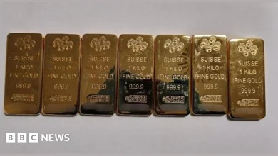 £2m gold bars and jewellery seized after stop at Manchester airport