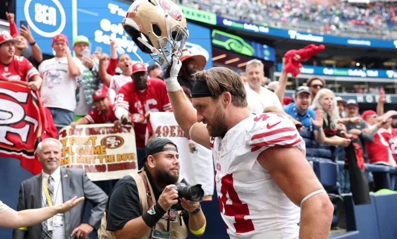 49ers Kyle Juszczyk thankful to be a surprising 201 games in and a fan favorite - The Athletic