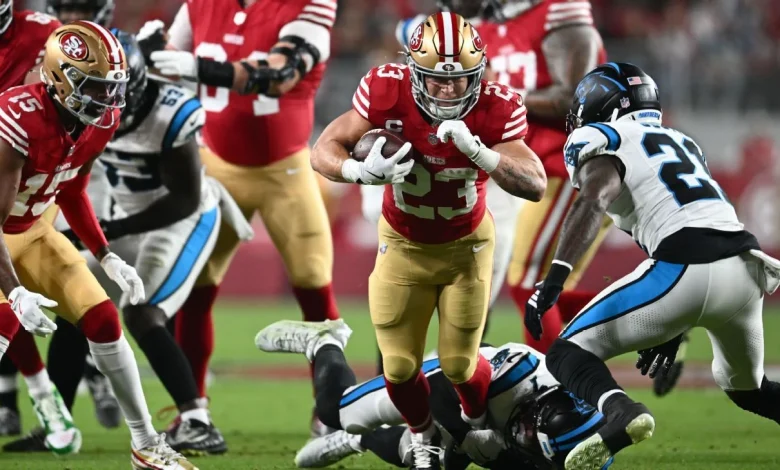 49ers top Panthers, as Christian McCaffrey beats former team