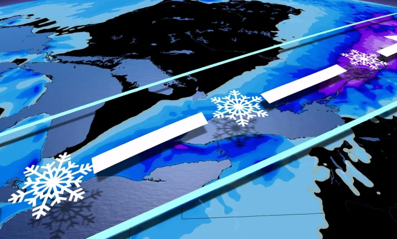 5-10+ cm of snow on tap for southern Ontario starting Sunday