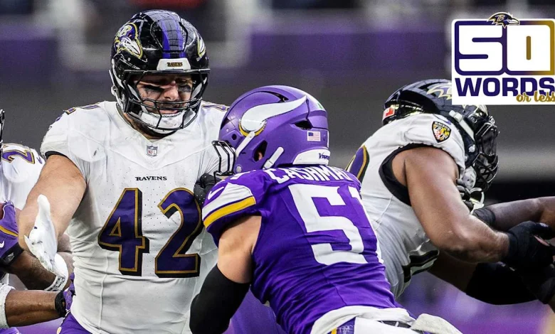 50 Words or Less: Ravens Need to Be First When AFC North Race Is Settled
