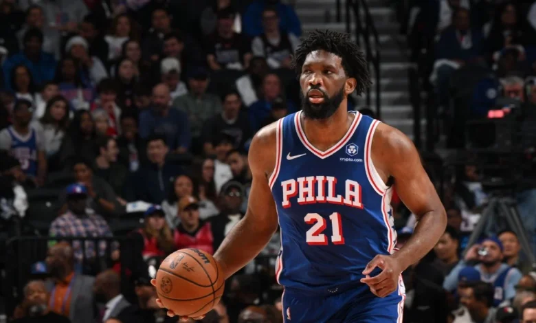 76ers' Joel Embiid out vs. Celtics with right knee soreness
