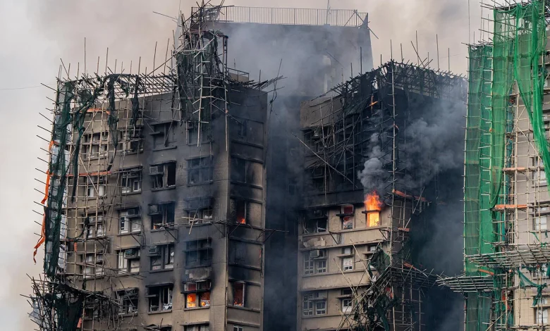 A visual guide to how the Hong Kong fire spread