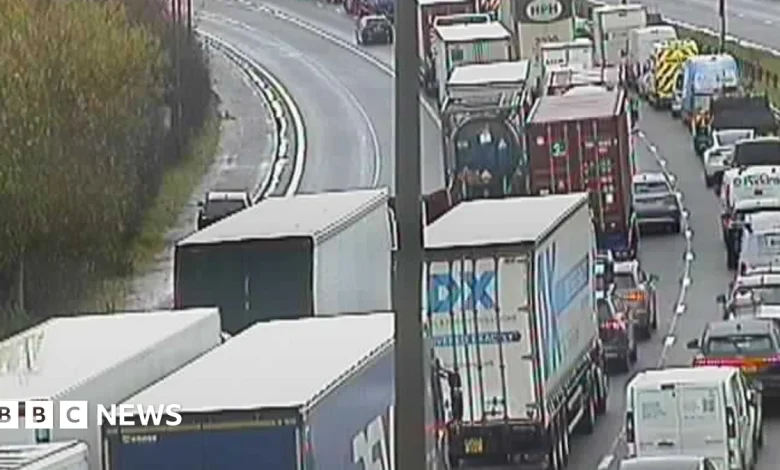 A50: Major road reopens after serious crash