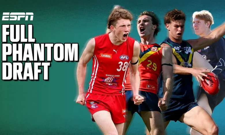 AFL Draft 2025: 54 picks, bidding drama in ESPN's final, full Phantom Draft