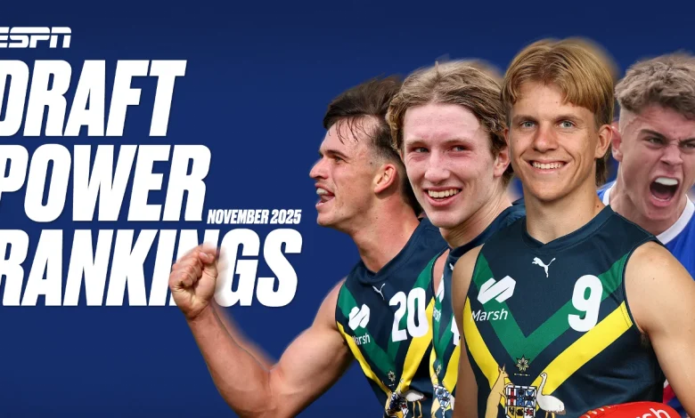 AFL Draft 2025: ESPN's final, top 50 power rankings