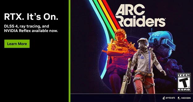ARC Raiders Available Now With DLSS 4 & Reflex - Multiply Performance By 3.6X On GeForce RTX 50 Series GPUs
