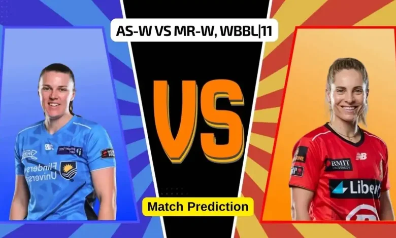AS-W vs MR-W, WBBL|11 Match Prediction: Who will win today’s game between Adelaide Strikers and Melbourne Renegades?