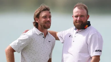 Abu Dhabi Championship: Tommy Fleetwood and Shane Lowry in five-way share of lead in DP World Tour Play-Off