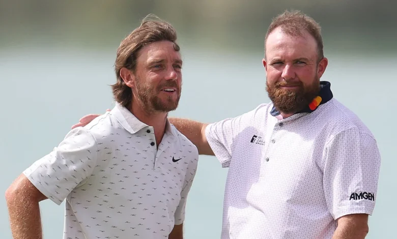 Abu Dhabi Championship: Tommy Fleetwood and Shane Lowry in five-way share of lead in DP World Tour Play-Off