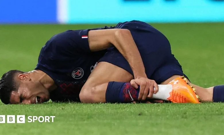 Achraf Hakimi: PSG and Morocco star out for 'several weeks' before Afcon 2025