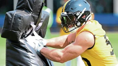 After week of little food, activity, lost weight, Steelers LB Cole Holcomb back from illness