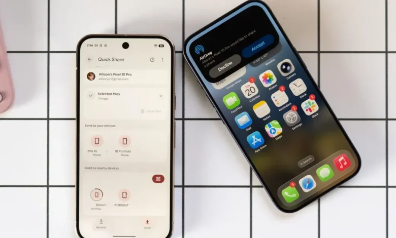 AirDropping stuff from a Pixel phone rules so much
