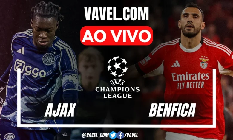 Ajax x Benfica AO VIVO, jogo em tempo real pela UEFA Champions League