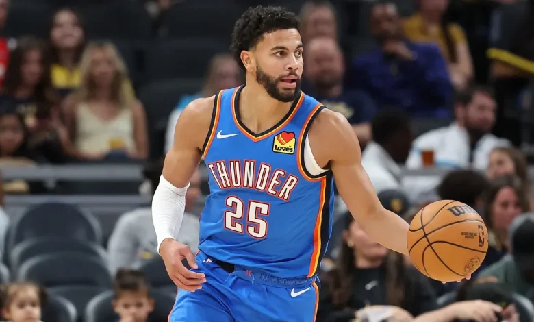 Ajay Mitchell injury update: OKC Thunder guard won't return vs. Suns with knee contusion
