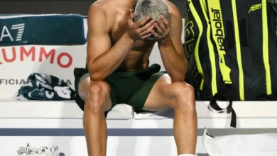 Alcaraz y su foto viral tras ganar a Fritz: "Fue una sensación de alivio tras un partido con mucho desgaste"