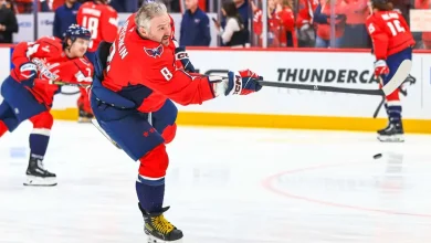 Alex Ovechkin on if scoring his 900th career goal has been on his mind: ‘Of course’