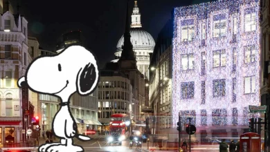 Alexander Armstrong Lights Up Fleet Street: A Festive Tribute to Storytelling and Snoopy’s 75th Anniversary