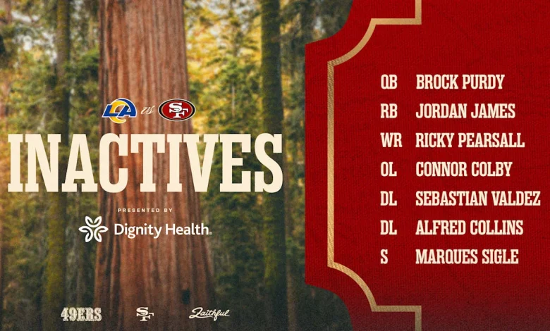 Alfred Collins OUT, Keion White Active vs. Rams; Inactives for Week 10 #LARvsSF