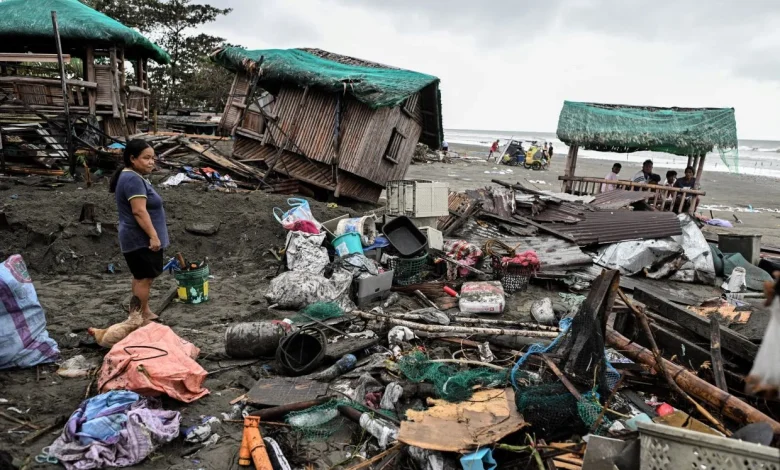 Almost three million households lose power as super typhoon Fung-wong leaves a trail of destruction in the Philippines