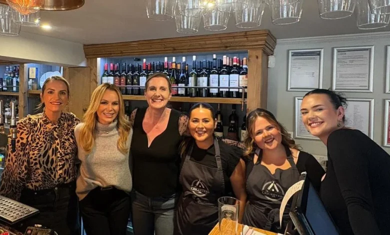 Amanda Holden Returns to Local Pub to Celebrate Family Occasion