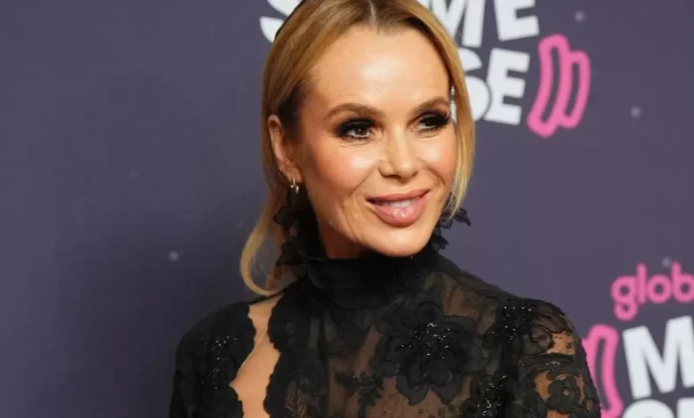 Amanda Holden dons daring see-through dress with Ashley Roberts at Global gala