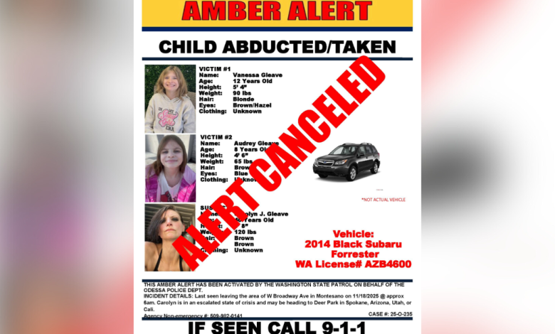 Amber Alert issued for Washington children; mom in crisis may be heading to Spokane County