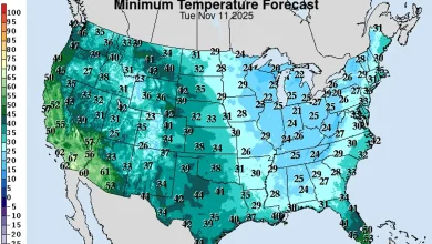 An arctic blast is headed for the eastern US. How cold will it get?