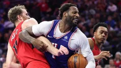 Andre Drummond’s tough guy act in 76ers-Magic backfires as fans clown big man