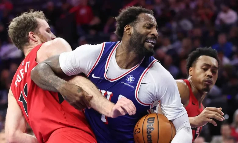 Andre Drummond’s tough guy act in 76ers-Magic backfires as fans clown big man